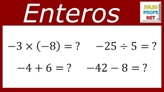 OPERACIONES CON NÚMEROS ENTEROS