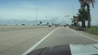 Getting out of Galveston Tx toward Houston on 45 N