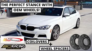 The Perfect Wheel Fitment for My F30 335i with 403m Wheels! | WHEEL SPACER INSTALL