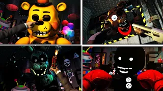 [FnaF SFM] Cheating With Withered Hoaxes Animatroncs Ultimate Custom Night Counter Jumpscares