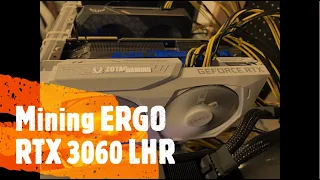 Mining ERGO on a 3060 LHR - Overclocks and Profitability