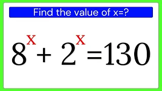 A Nice Algebra Exponential Equation | Math Olympiad Problem