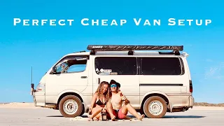 Van tour of the SuperCustom Hiace || Best Cheap set up around Australia