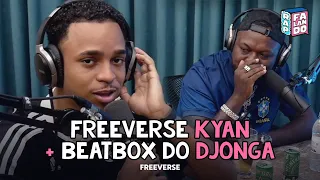 KYAN canta "EU VIM DE LÁ" no BEATBOX do DJONGA | rap, falando: cortes