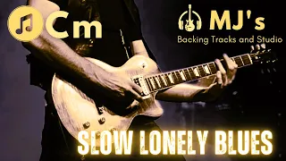 Gary Moore style Slow Blues in C minor | 60 bpm | Guitar Backing Track