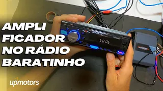 O RÁDIO BARATINHO toca som forte ?  UPMOTORS