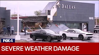 Damage from severe storms across North Texas