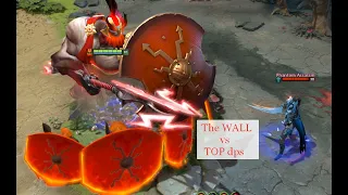 Mars vs Phantom Assassin The WALL max defence vs TOP DPS !!! How fast dps destroy wall ?? Or cant !