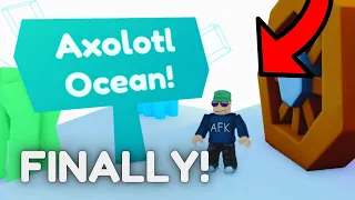 I finally unlocked the axolotl ocean in Pet Simulator X hardcore!!