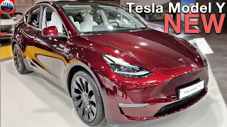 All NEW Tesla Model Y Performance 2024 - Visual REVIEW, exterior & interior (Midnight Cherry Red)