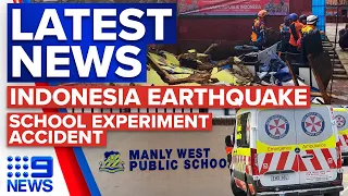 Indonesia earthquake kills 162; Sydney students injured in science experiment | 9 News Australia