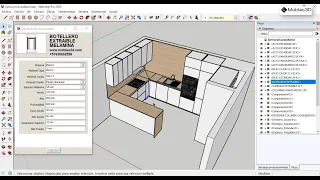 Diseño, despiece y optimización de una cocina con modelos dinámicos en SketchUp
