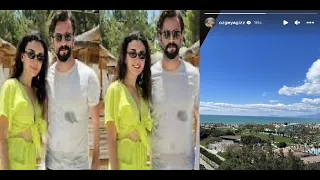 Özge Yağız and Gökberk Demirci went on their honeymoon