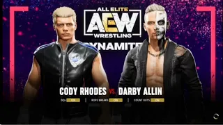 AEW Fight Forever Cody Rhodes vs Darby Allin
