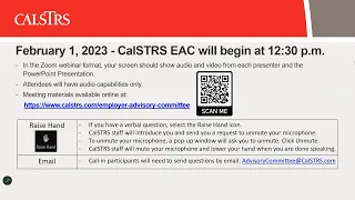 CalSTRS Employer Advisory Committee | February 1, 2023