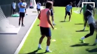 Pirlo amazes spectators with his skill