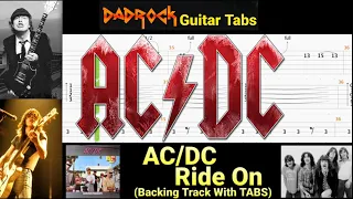 Ride On - AC/DC - Guitar + Bass Backing Track With TABS