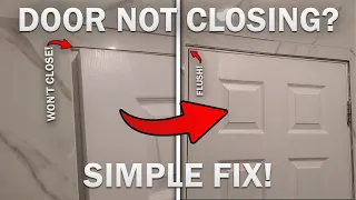 SIMPLE FIX FOR ANY DOOR THAT IS NOT CLOSING