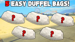 Top 5 Easiest Duffel Bags To Get In GTA 5 Online!