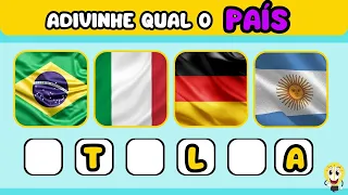 ADIVINHE QUAL O PAÍS 🇧🇷🇵🇹 COMPLETANDO AS LETRAS #quiz