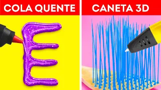 ARTESANATOS: CANETA 3D VS. COLA QUENTE! || Artesanatos e Ideias Fáceis de Fazer por 123 GO! GOLD