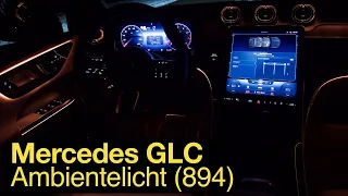 2023 Mercedes GLC Ambientebeleuchtung mit direkt beleuchteten Lichtlinien (894) [4K] - Autophorie