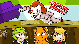 !NOS ESCONDEMOS DE EL PAYASO IT DEBAJO DE MI CASA! 🤡🙀 | SRGATO VS IT EN MINECRAFT