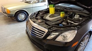 DIY W212 Mercedes Benz E350 oil change AND assyst  OIL service reset