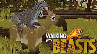 Walking with Beasts opening, but it’s in Minecraft (Cenozoic Era addon)