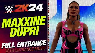 MAXXINE DUPRI WWE 2K24 ENTRANCE - #WWE2K24 MAXXINE DUPRI ENTRANCE THEME