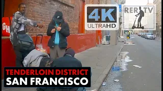 Zombie Land 😳🇺🇸San Francisco’s Tenderloin District 4K UHD (No Talking 15 Min  🛴Tour)