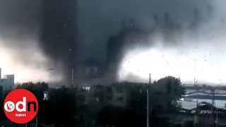 Deadly tornado rips through city in north-eastern China