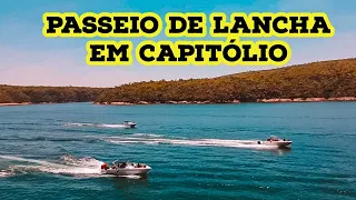 Passeio de lancha em Capitólio Minas Gerais com a Náutica Turvo