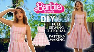 DIY BARBIE DRESS - how to make the pink dress from the new Barbie movie (detailed step by step)