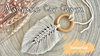 Macrame Car Charm Tutorial // Car Hanging Accesories #macrametutorial #macrame #caraccessories