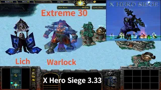 X Hero Siege 3.33, Extreme 30 Lich & Warlock, 8 ways Dual Hero