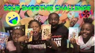 Lavi's Extreme SOUR SMOOTHIE Challenge!!!! Warheads, Toxic Waste (DANGEROUS!!!)