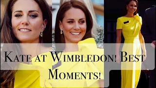 Kate At Wimbledon 2022 Women’s Final & Presents Trophy in Yellow Dress | Best Moments!