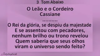 Leão e o Cordeiro 3 Tom Abaixo Playback 🎶 ( Cassiane )