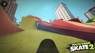 Touchgrind Skate 2: TGS2 mega ramp 100 second challenge