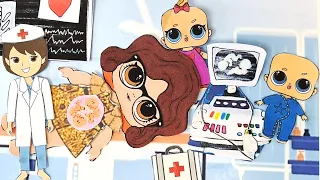 БУМАЖНАЯ СЕМЕЙКА КУКОЛ ЛОЛ ЖДЕТ МАЛЫШЕЙ👶👶👀 Смешные куклы АНИМАЦИЯ LOL Даринелка