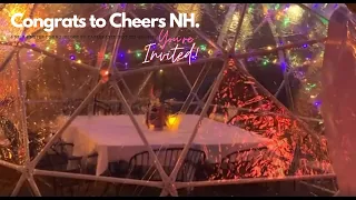 4M Geodesic Dome Restaurant Dining Igloo Installed at CHEERS NH - TableBaseDepot.com