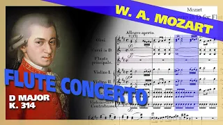 🎼 W. A. MOZART - Flute Concerto in D major [K. 314] - (Sheet Music Scrolling)