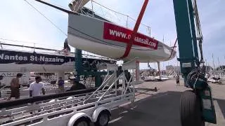 Tour de France à la Voile: Saint-Gilles / Roses on trucks for the 12 competitors