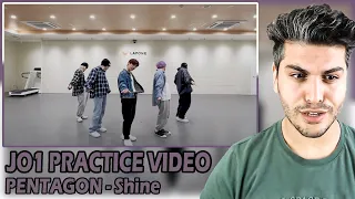 [ENG SUB] JO1｜PENTAGON(펜타곤) 'Shine(빛나리)' PRACTICE VIDEO - [KCON 2022 Premiere] REACTION | JPOP TEPKİ