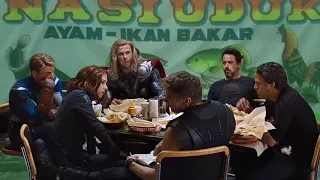 Avenger bukber makan di warteg ramadhan 1441 hijriyah ASMR schwarma scene