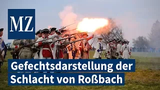 Gefechtsdarstellung der Schlacht in Roßbach