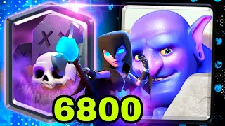 Кладбище хоронит соперников! Новая имба в ТОП-200 мира! / Clash Royale