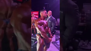 Mr. O back stage preparation 2022 hosting by Phil heath