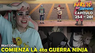 COMIENZA LA CUARTA GUERRA NINJA | REACCIÓN A NARUTO SHIPPUDEN POR PRIMERA VEZ (254 - 261)